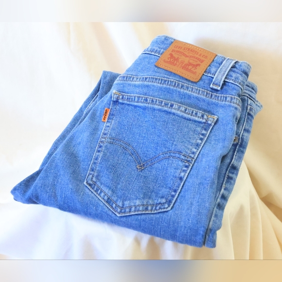 Levi's 721 Vintage High Rise Women's Skinny Jeans Size 28 Orange Tab - Picture 11 of 11